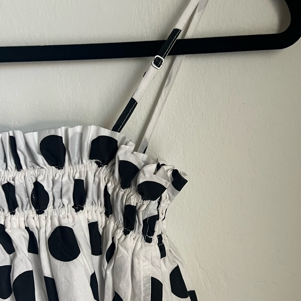 O.P.T Polka Dot Sleeveless Dress 🖤🤍🖤🤍 XS - Picture 3 of 5